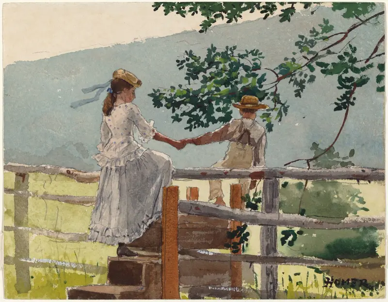 Na płocie, 1878 – nr 2, Winslow Homer