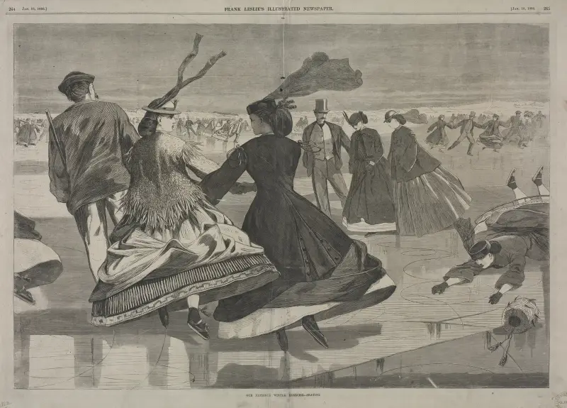 Our National Winter Exercise – Skating av Winslow Homer