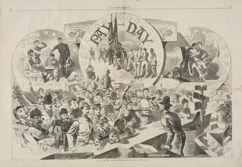 Pay Day in the Army of the Potomac av Winslow Homer