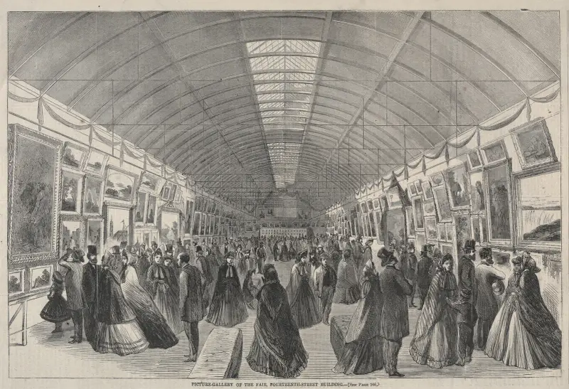 Picture Gallery of the Fair, Fourteenth Street Building av Winslow Homer