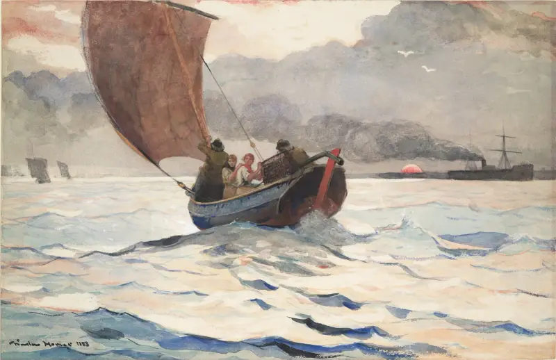 Returning Fishing Boats av Winslow Homer