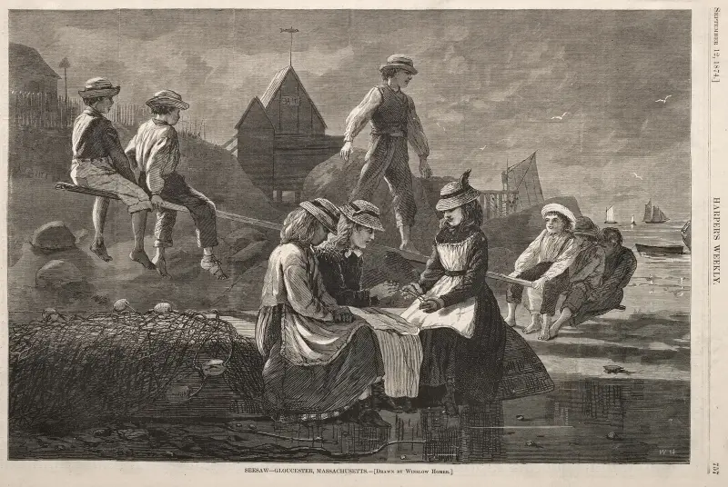 See Saw – Gloucester, Massachusetts av Winslow Homer