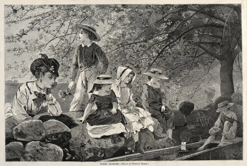 Frühlingsblüten von Winslow Homer