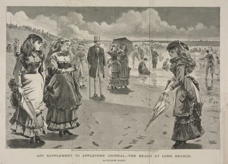 The Beach at Long Branch, 1869 – nr 1 av Winslow Homer
