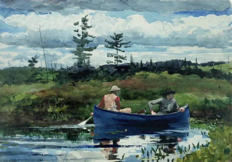 The Blue Boat av Winslow Homer