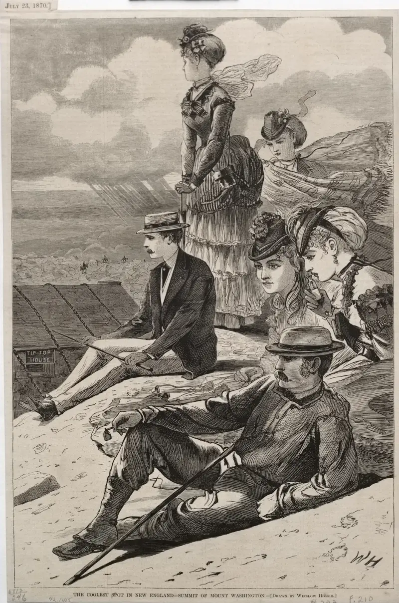 The Coolest Spot in New England – Summit of Mount Washington av Winslow Homer