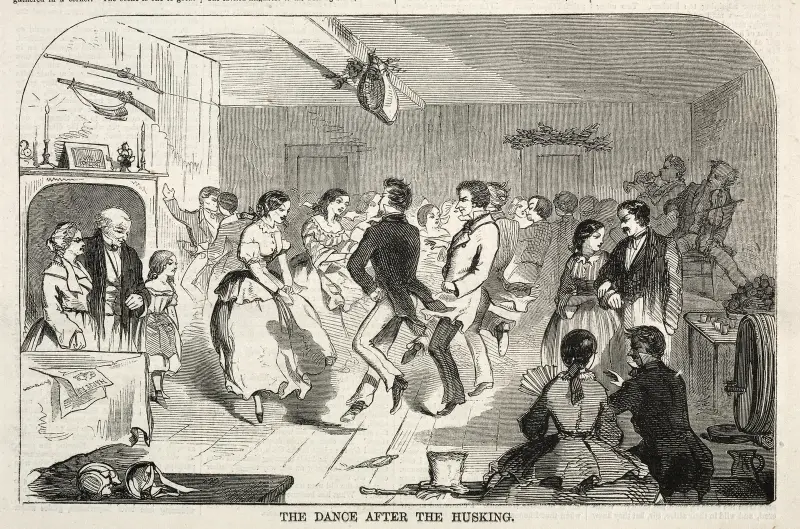 The Dance after the Husking av Winslow Homer