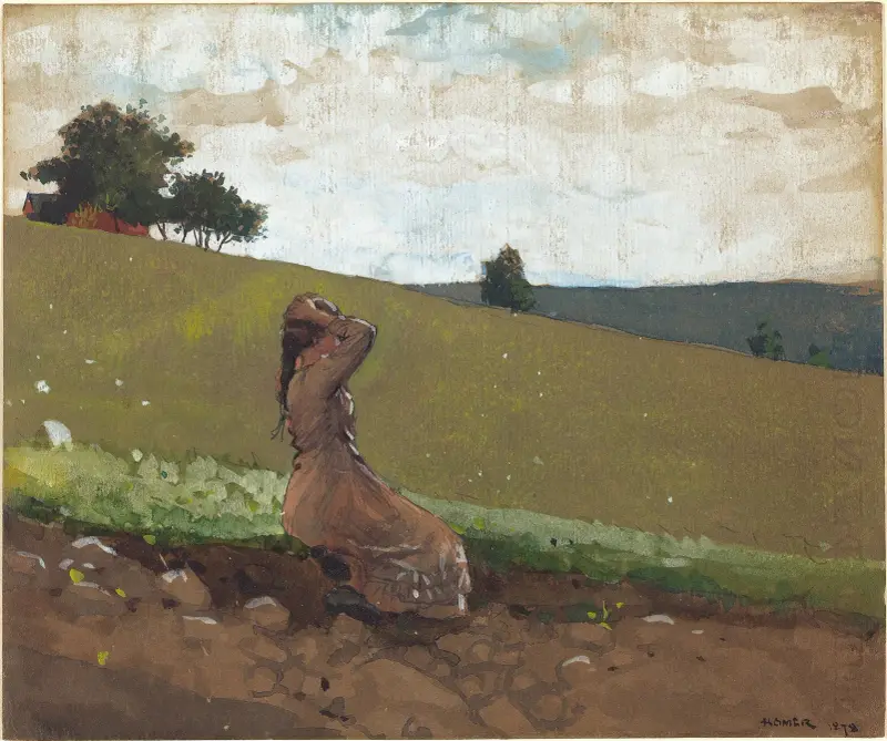 Der grüne Hügel von Winslow Homer