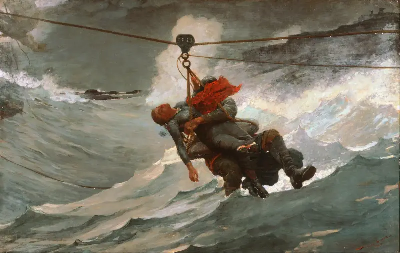 The Life Line av Winslow Homer