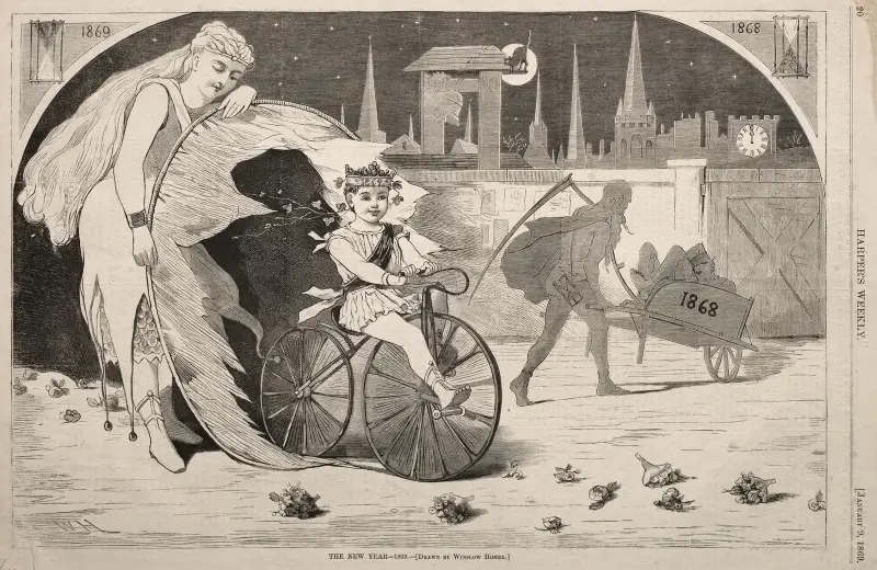 The New Year – 1869 av Winslow Homer