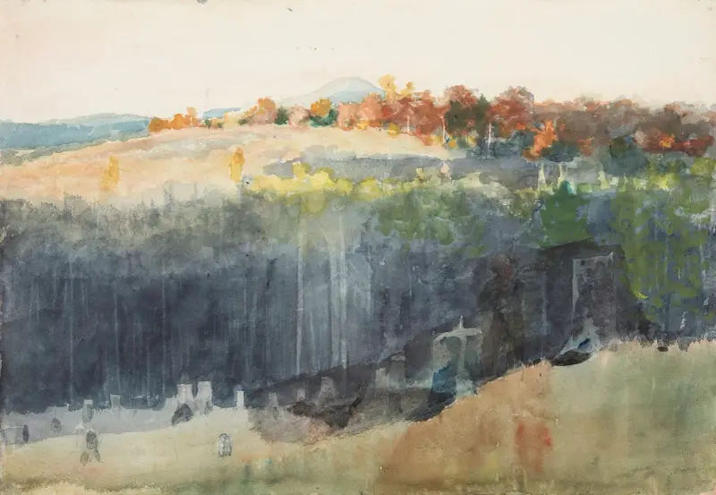 Valley and Hillside av Winslow Homer