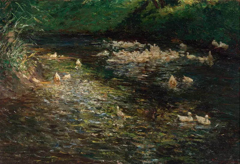Ententeich von Olga Wisinger-Florian