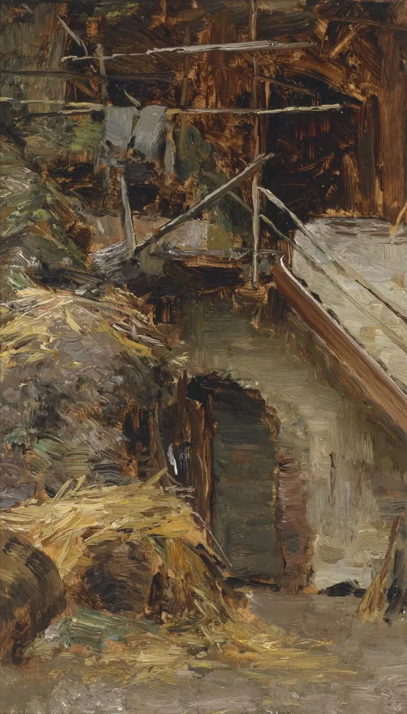 Studie stájového interiéru, Olga Wisinger-Florian