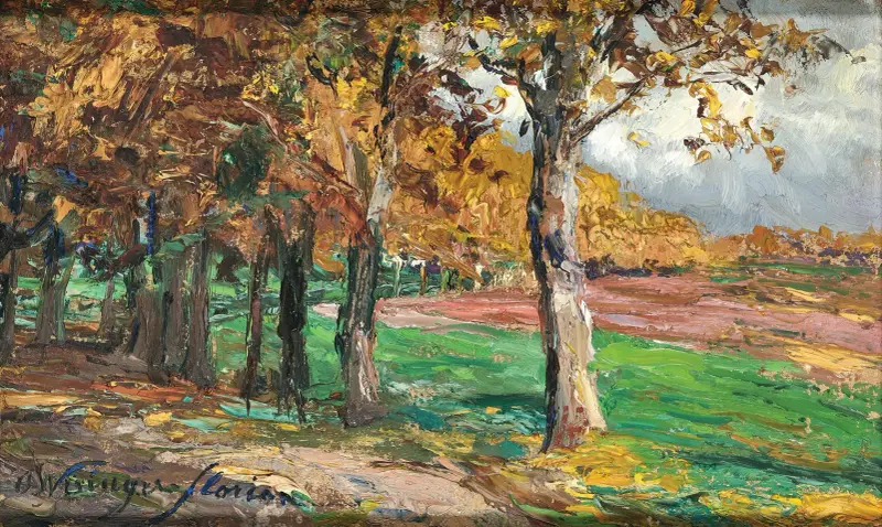 Studie zur Platanenallee von Olga Wisinger-Florian