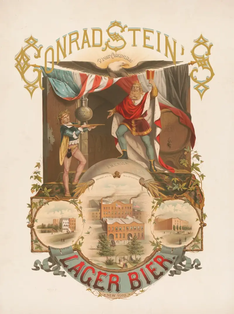 Conrad Stein’s lager bier, 1877 – nr 2 av Wittemann Bros.
