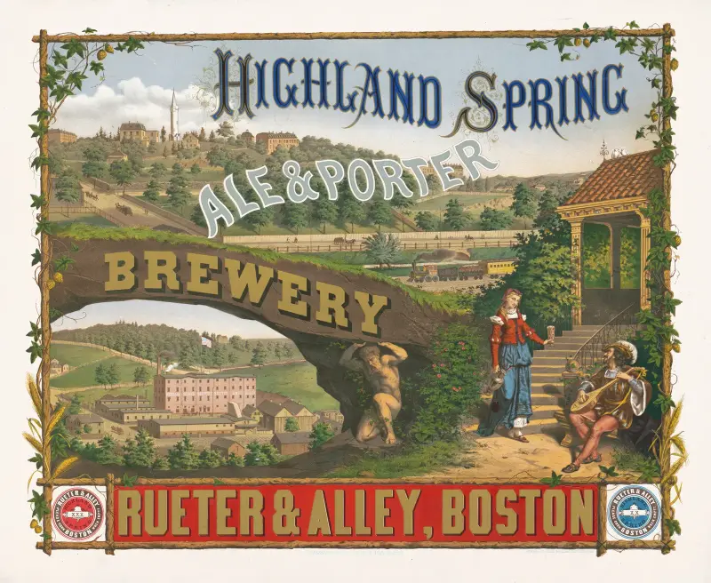 Highland Spring, ale & porter brewery av Wittemann Bros.
