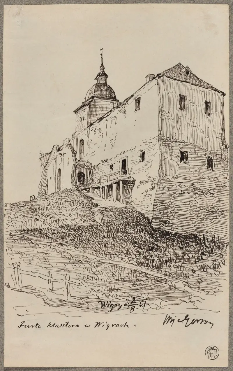 Das Klostertor in Wigry von Wojciech Gerson
