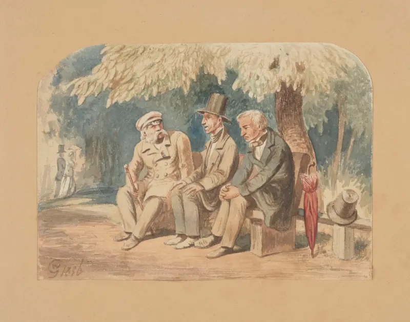 Im Sächsischen Garten in Warschau von Wojciech Gerson