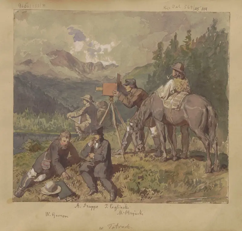 In den Tatra-Bergen. Die Reise der Künstler zum Smreczyński Staw von Wojciech Gerson