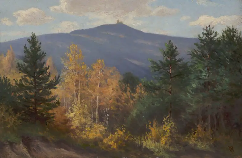 Krajobraz górski, 1855, Wojciech Gerson
