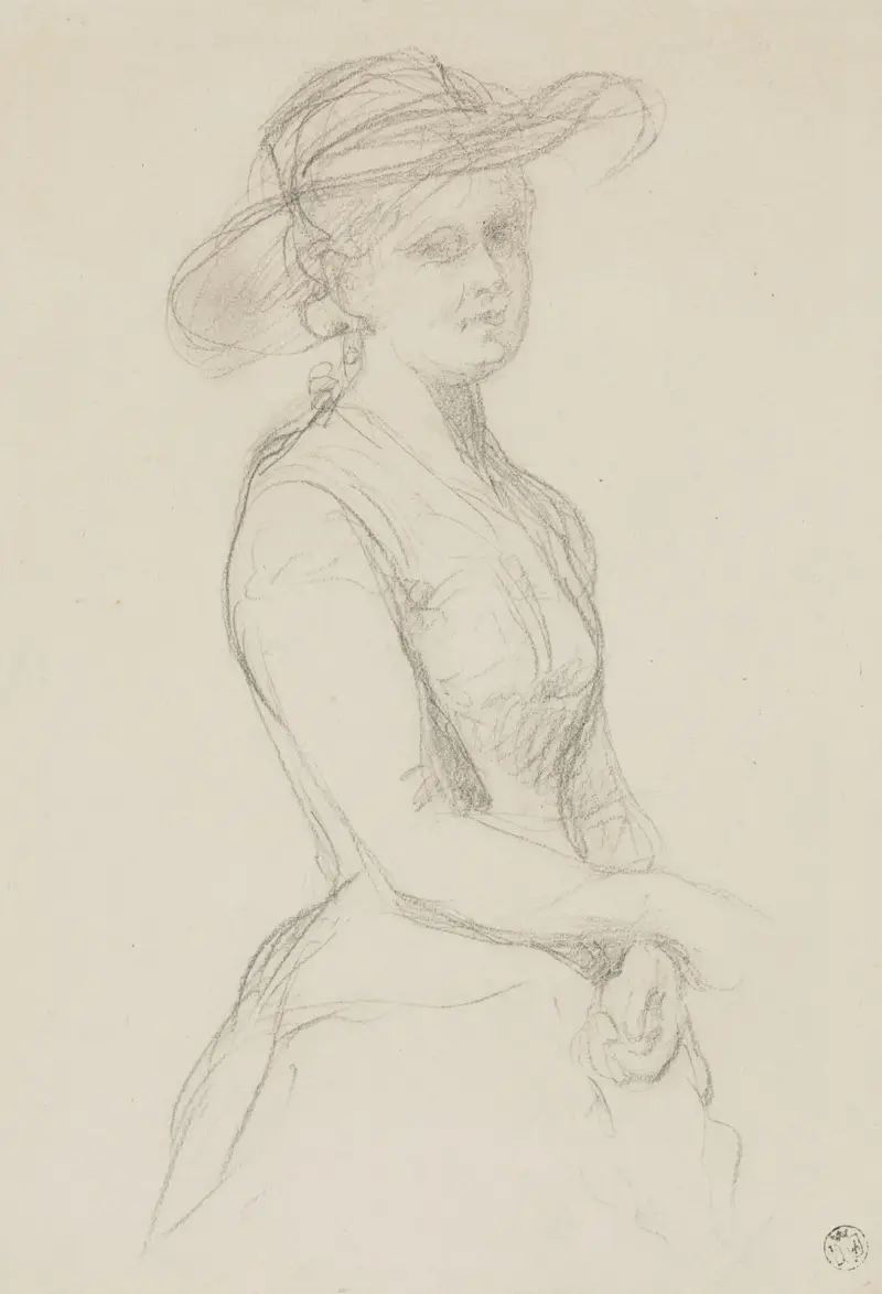Bildnis einer Frau mit Hut von Wojciech Gerson