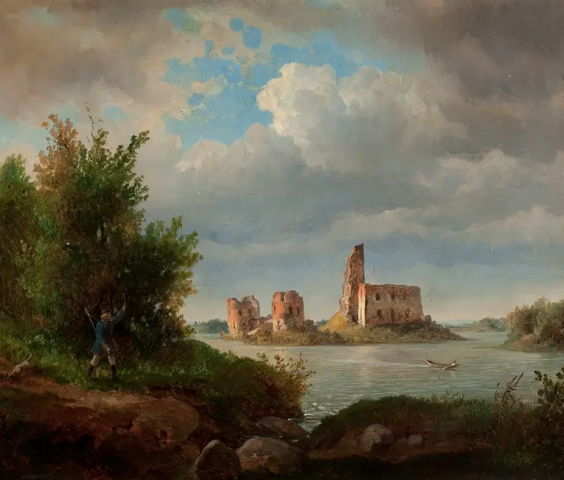 Ruiny zamku na wyspie w Trokach, Wojciech Gerson