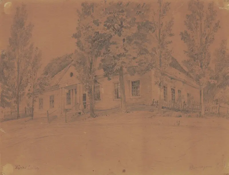 Gammal gård i Chruszczyn av Wojciech Gerson