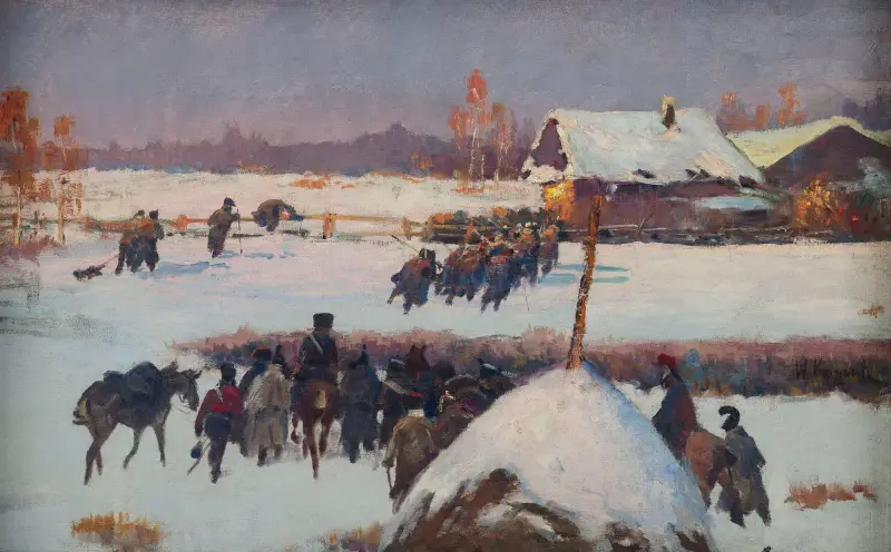 Berezina, Studie von Wojciech Kossak