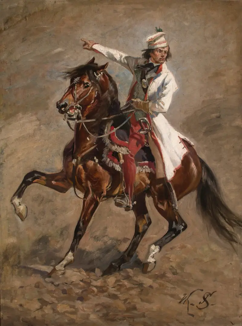 Kościuszko zu Pferde von Wojciech Kossak