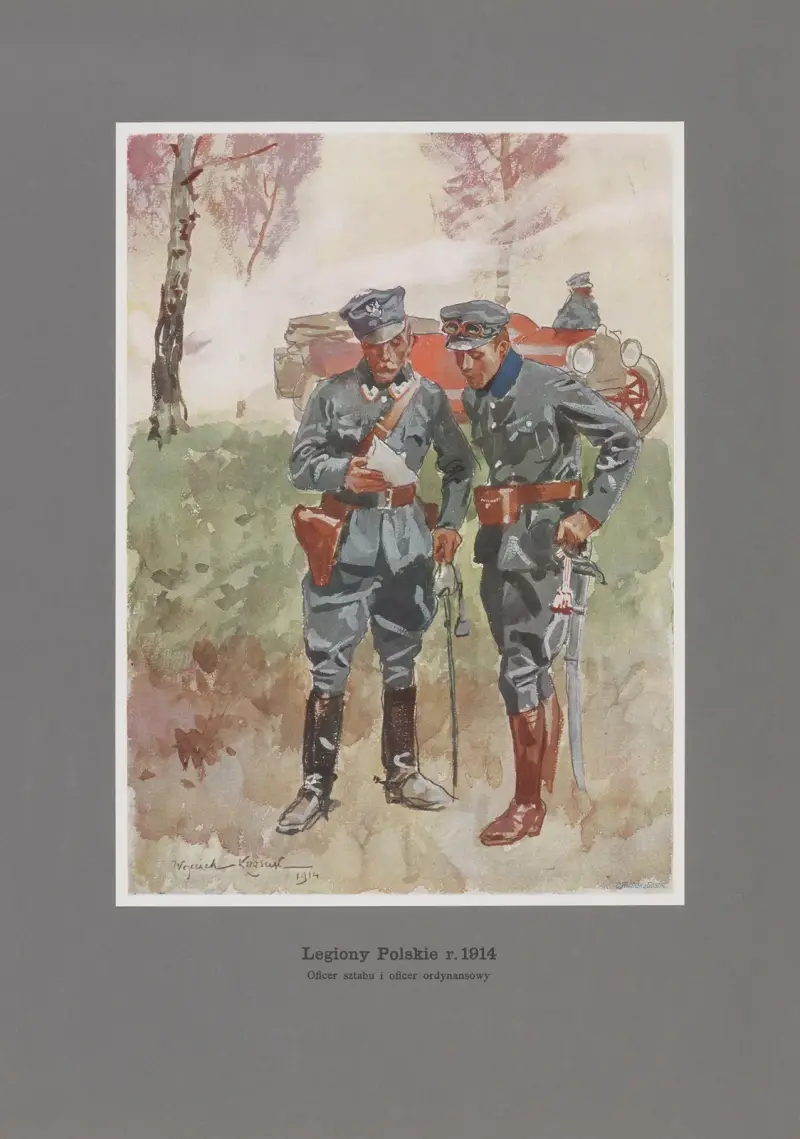 Oficer sztabu i oficer ordynansowy av Wojciech Kossak
