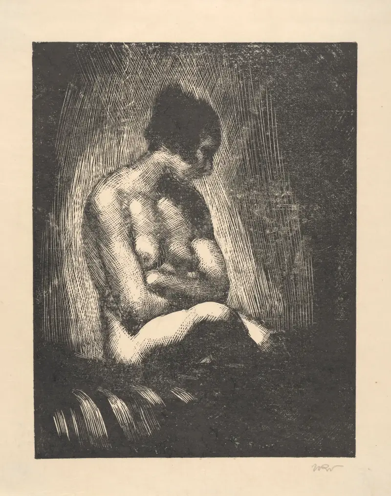 Akt im Abendlicht von Wojciech Weiss