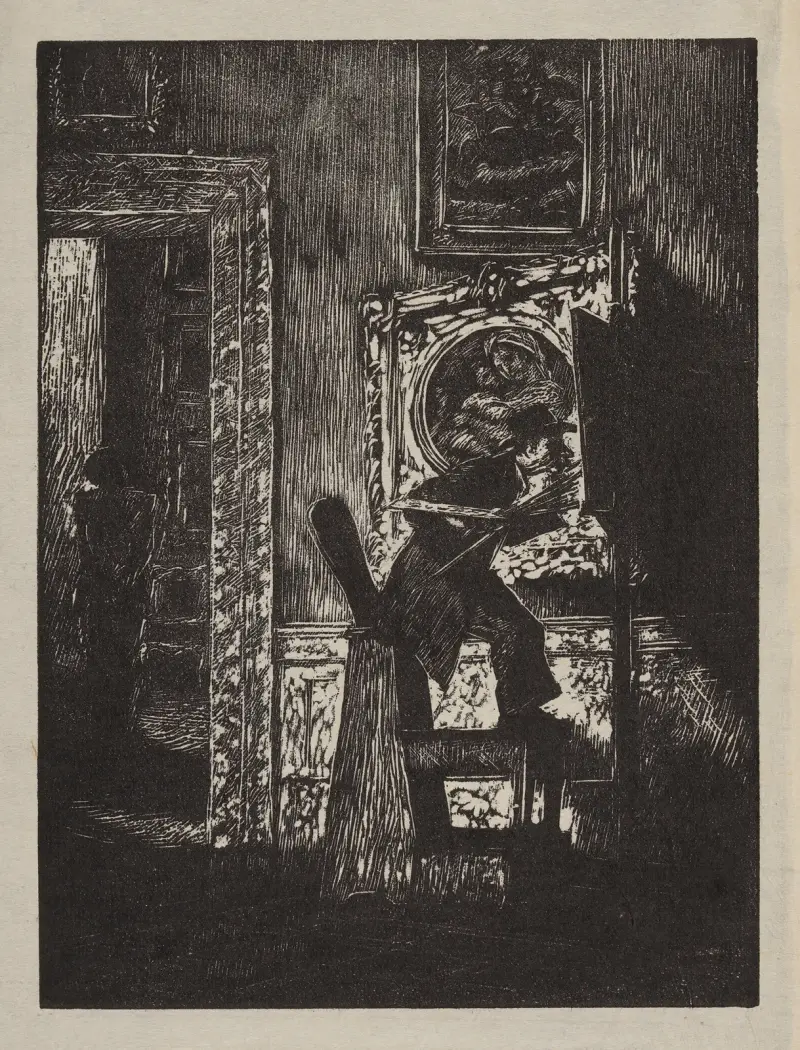 Der Kopist in der Galerie von Wojciech Weiss