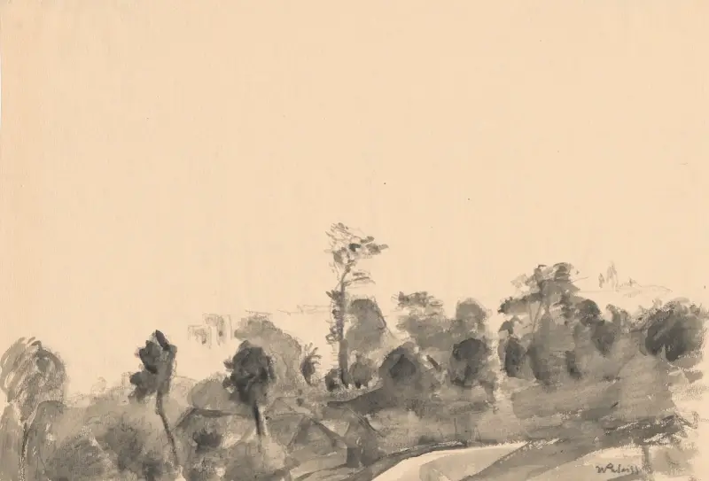 Kraków i fjärran II av Wojciech Weiss