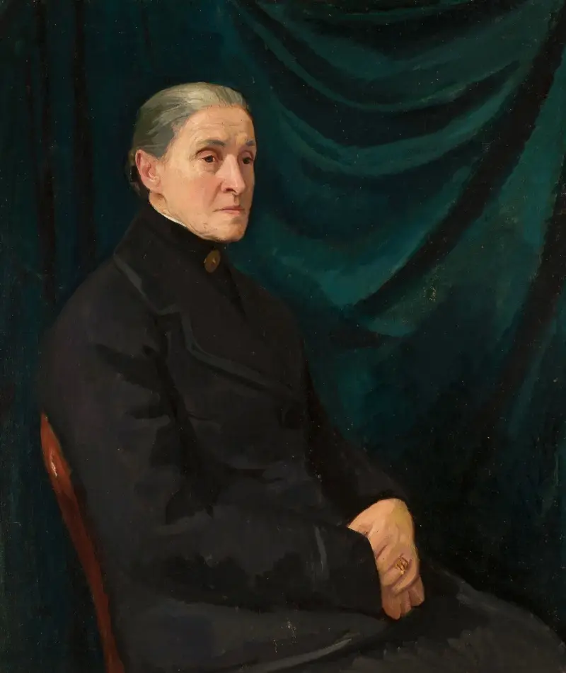Porträtt av Henryka Dłuska (1850–1936) av Wojciech Weiss