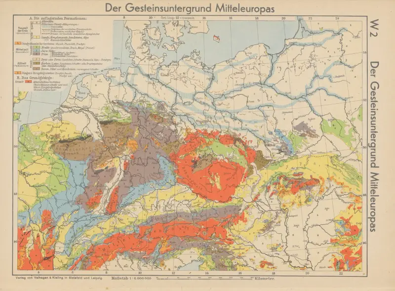 Der Gesteinsuntergrund Mitteleuropas von Wolfgang Preuss