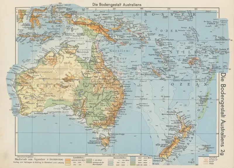 Die Bodengestalt Australiens von Wolfgang Preuss