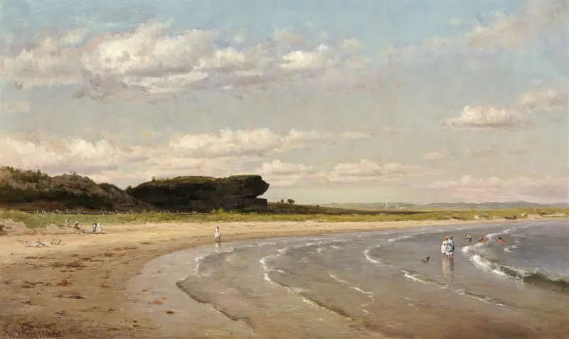 Second Beach,Newport av Worthington Whittredge