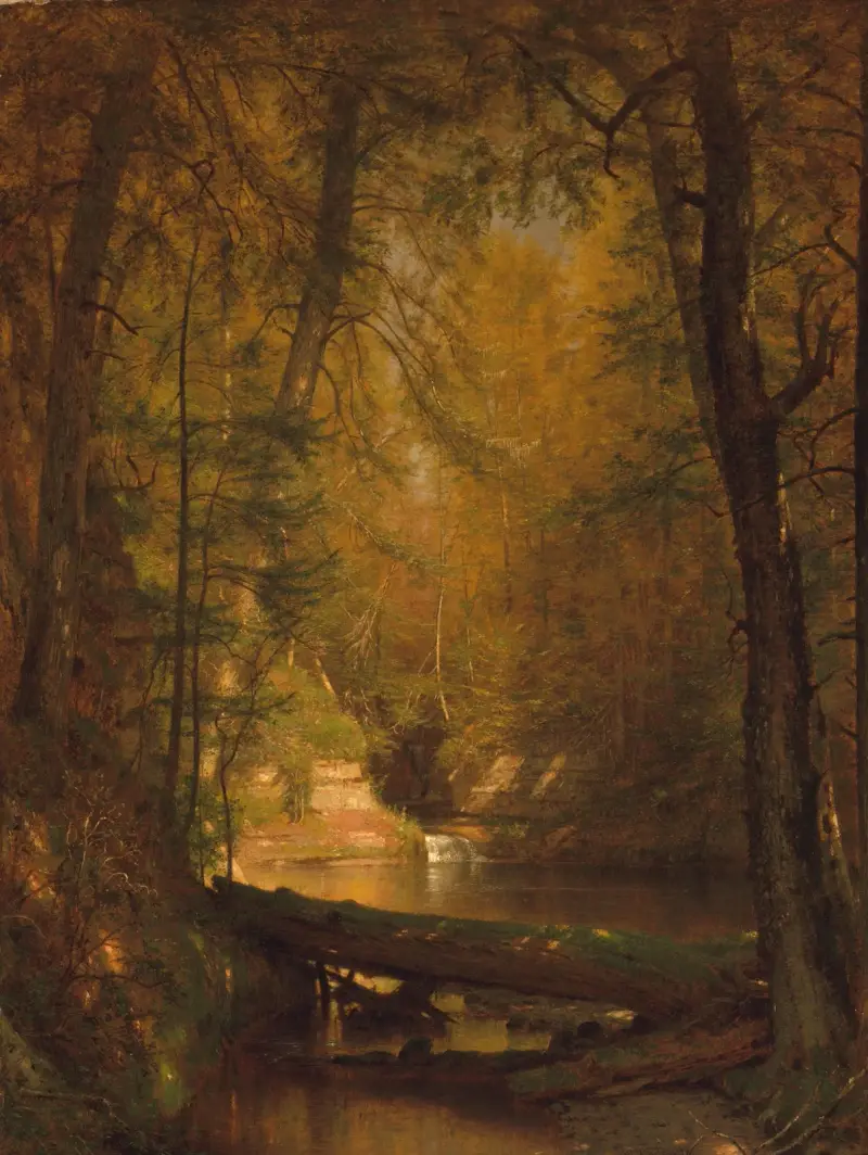 Der Forellenweiher von Worthington Whittredge
