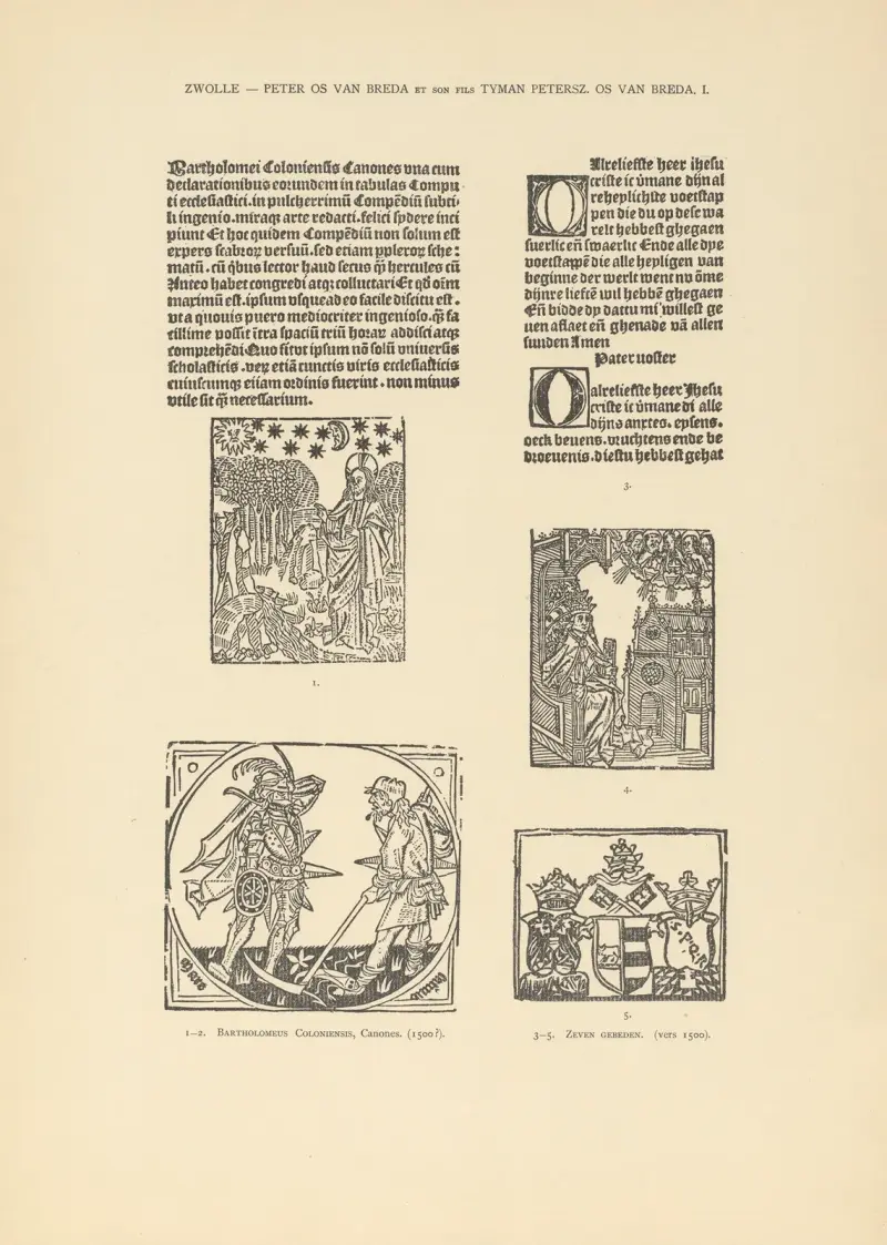 Den typografiska konsten i Nederländerna under åren 1500 till 1540, plansch 130 av Wouter Nijhoff