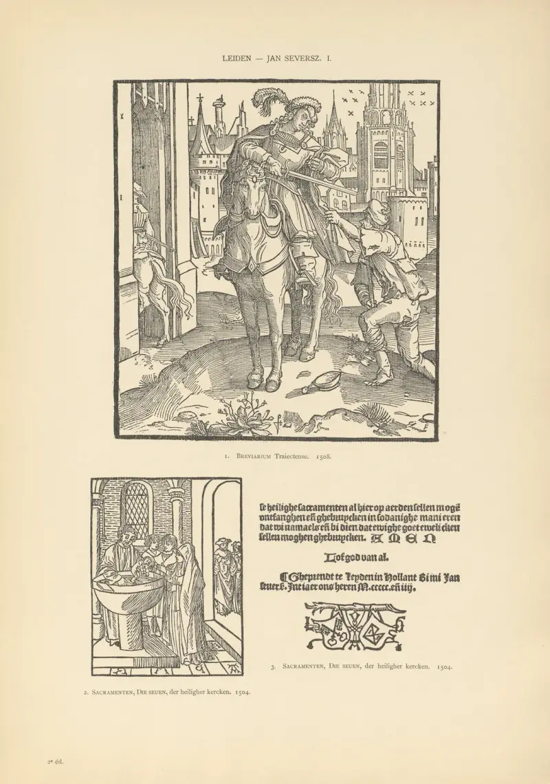 Den typografiska konsten i Nederländerna under åren 1500 till 1540, plansch 092 av Wouter Nijhoff