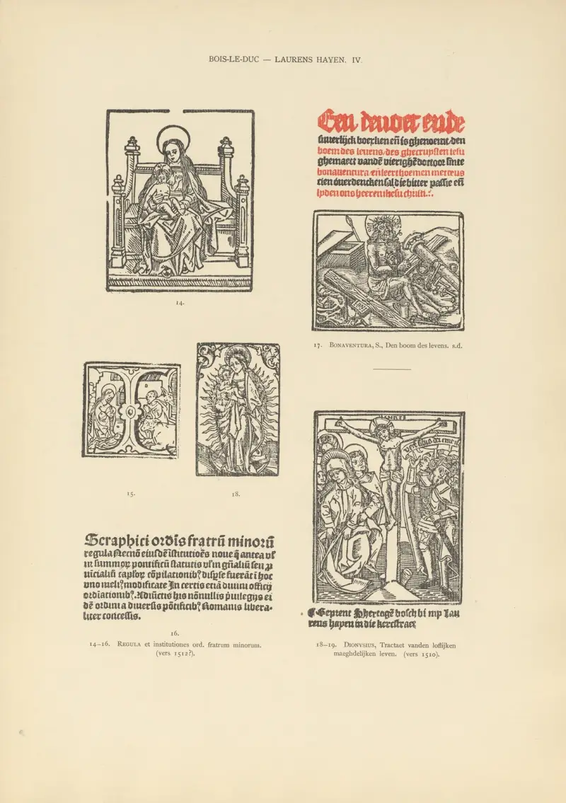 Den typografiska konsten i Nederländerna under åren 1500 till 1540, plansch 030 av Wouter Nijhoff