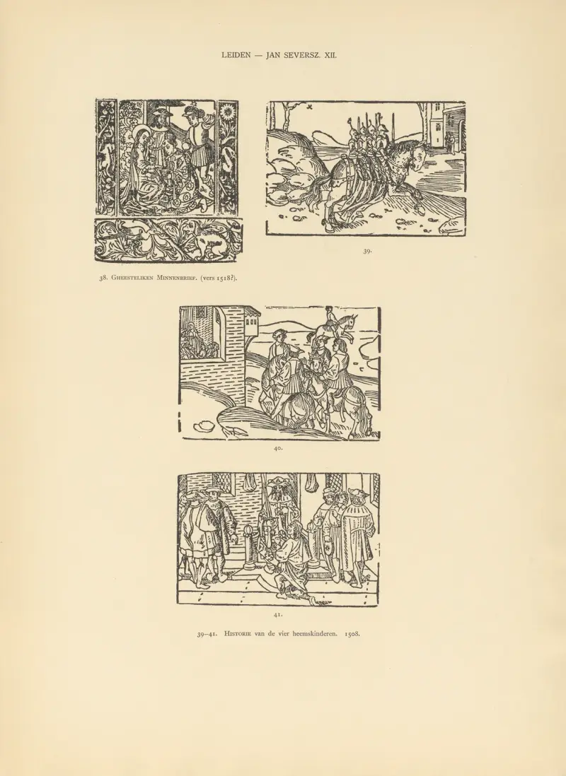 Den typografiska konsten i Nederländerna under åren 1500 till 1540, plansch 103 av Wouter Nijhoff