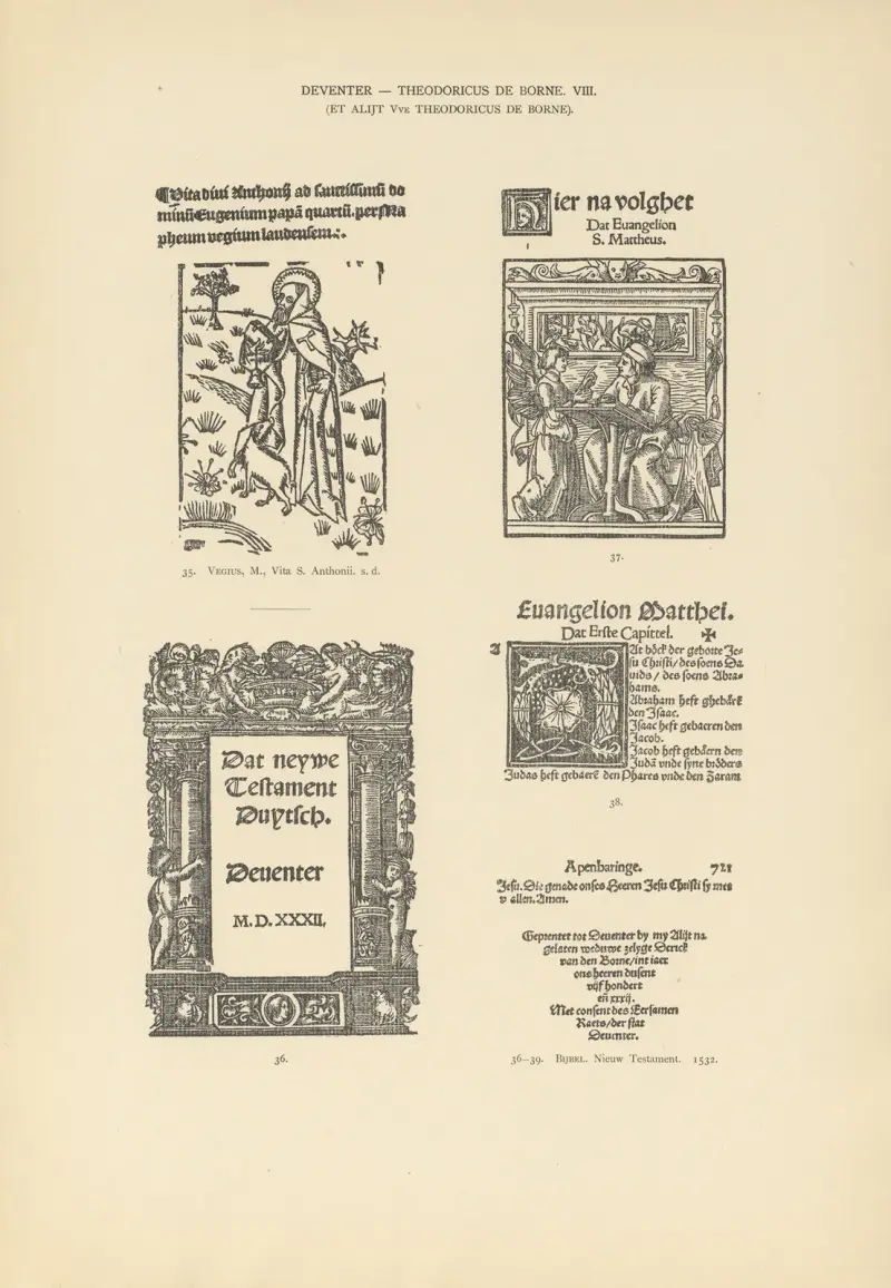 L’art typographique dans les Pays-Bas pendant les années 1500 à 1540 Pl.060 av Wouter Nijhoff