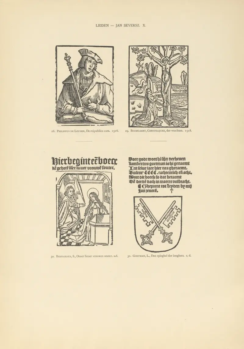 Die typografische Kunst in den Niederlanden in den Jahren 1500 bis 1540, Taf. 101 von Wouter Nijhoff