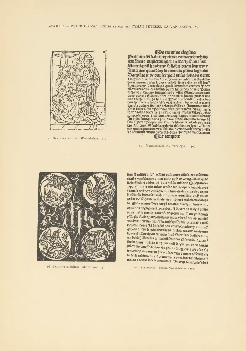 Den typografiska konsten i Nederländerna under åren 1500 till 1540, plansch 133 av Wouter Nijhoff