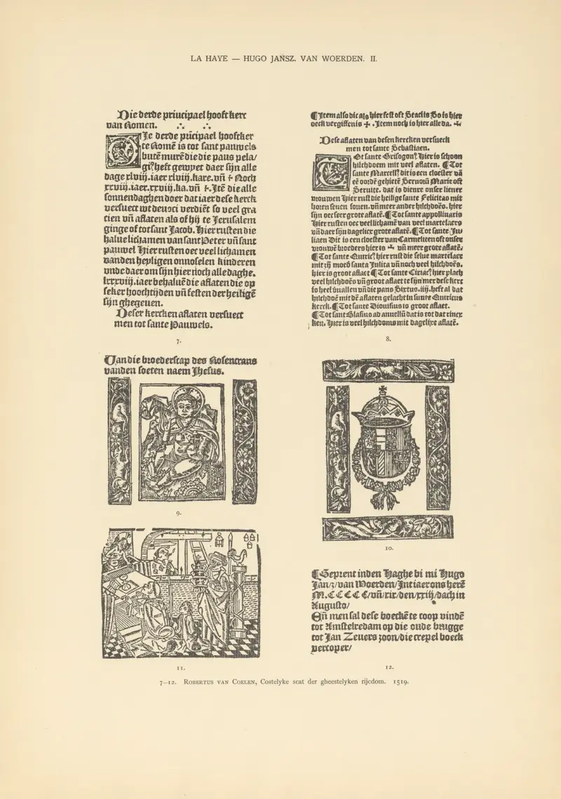 Den typografiska konsten i Nederländerna under åren 1500 till 1540, plansch 088 av Wouter Nijhoff