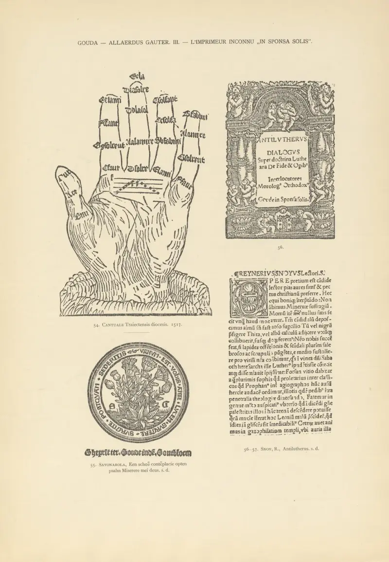 L’art typographique dans les Pays-Bas pendant les années 1500 à 1540 Pl.083 av Wouter Nijhoff
