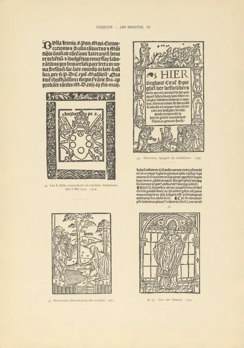 L’art typographique dans les Pays-Bas pendant les années 1500 à 1540 Pl.127 av Wouter Nijhoff