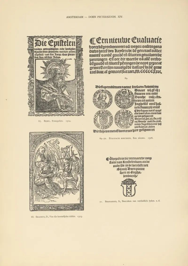 L’art typographique dans les Pays-Bas pendant les années 1500 à 1540 Pl.021 av Wouter Nijhoff