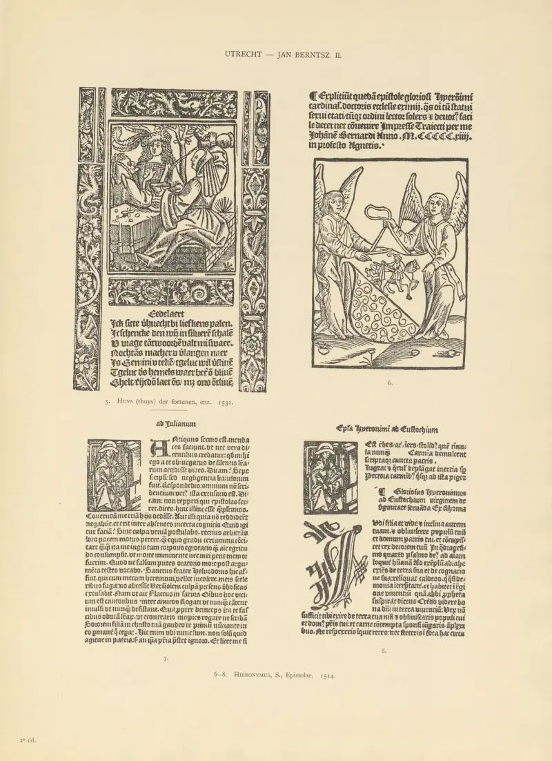 L’art typographique dans les Pays-Bas pendant les années 1500 à 1540 Pl.118 av Wouter Nijhoff